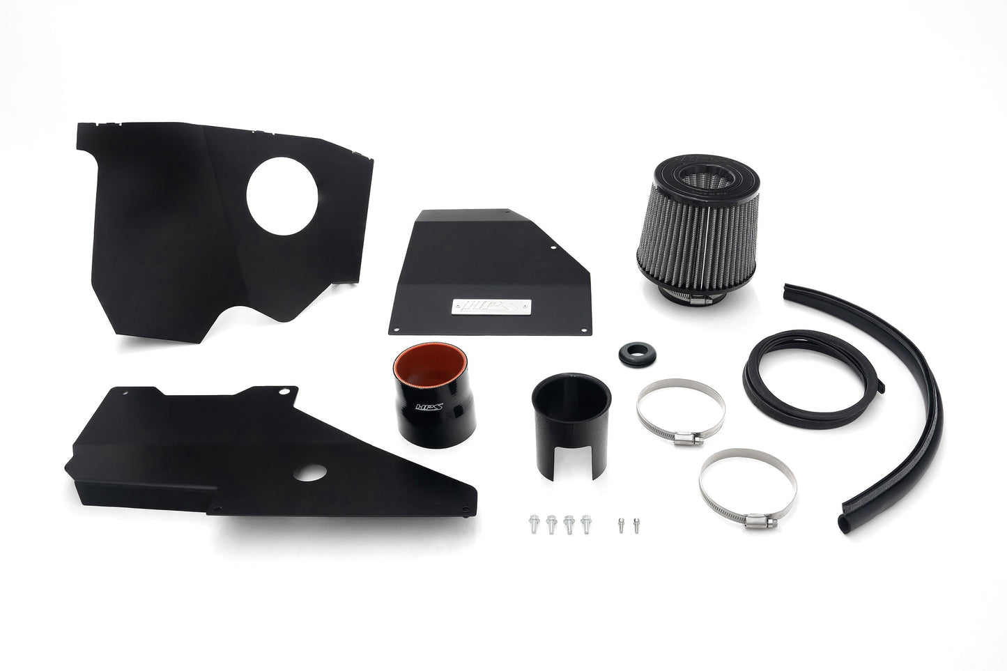 HPS Performance Air Intake Kit with Heat Shield, Black, 827-779WB