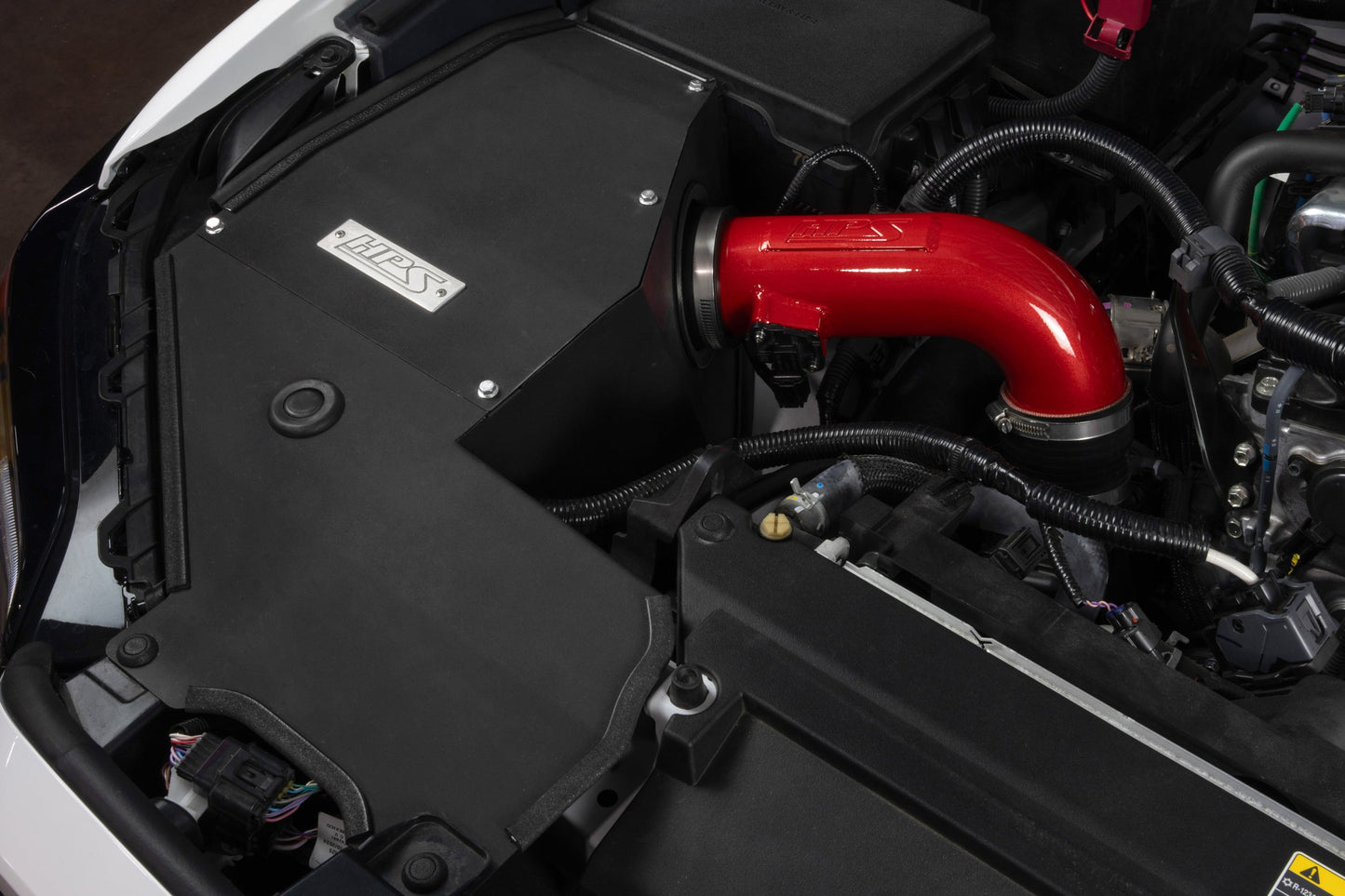 HPS Performance Air Intake Kit with Heat Shield, Black, 827-779WB