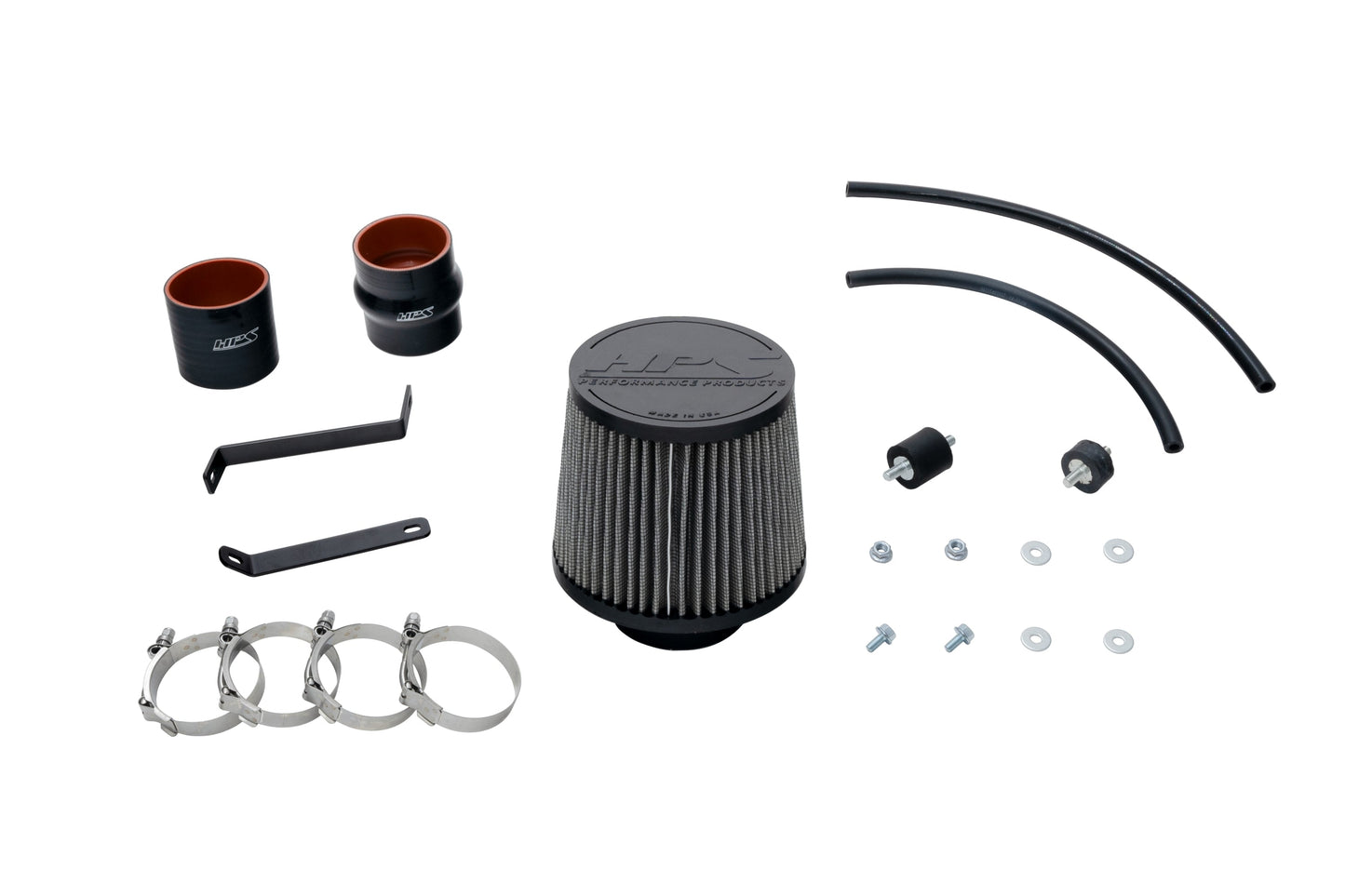 HPS Performance Cold Air Intake Kit, Red, 837-275R