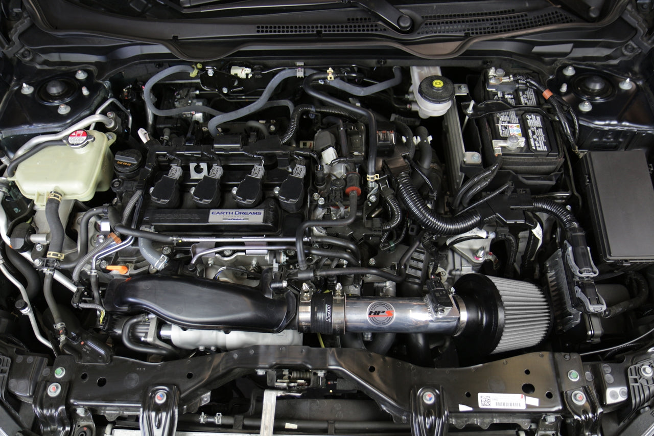 HPS Performance Cold Air Intake Kit, Polished, 837-602P