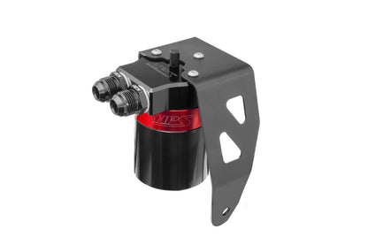 HPS Performance Billet Aluminum Oil Catch Can Kit Red 860-024