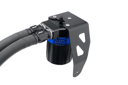 HPS Performance Billet Aluminum Oil Catch Can Kit, Blue, 860-024