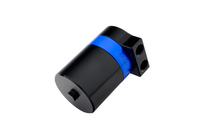HPS Performance Billet Aluminum Oil Catch Can Kit, Blue, 860-024
