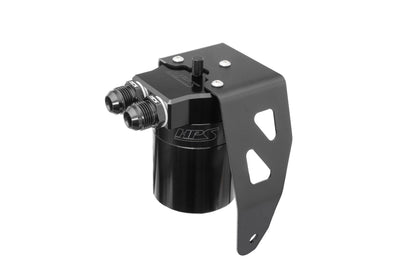 HPS Performance Billet Aluminum Oil Catch Can Kit Black 860-024