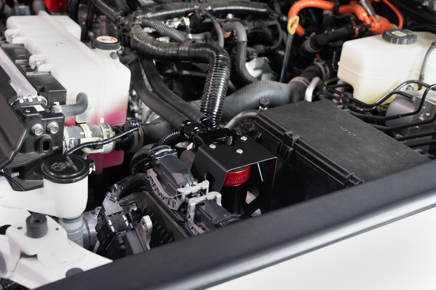 HPS Performance Billet Aluminum Oil Catch Can Kit, Black, 860-024