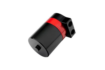 HPS Performance Billet Aluminum Oil Catch Can Kit, Red, 860-024