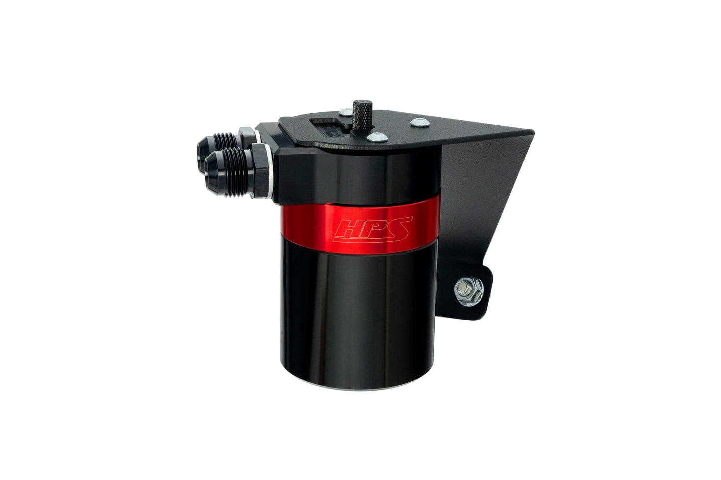HPS Performance Billet Aluminum Oil Catch Can Kit Red 860-026
