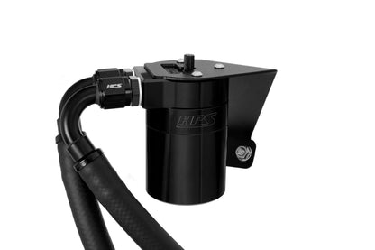 HPS Performance Billet Aluminum Oil Catch Can Kit, Black, 860-026WB