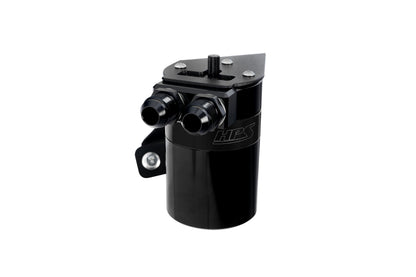 HPS Performance Billet Aluminum Oil Catch Can Kit, Black, 860-026WB