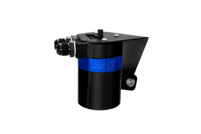 HPS Performance Billet Aluminum Oil Catch Can Kit Blue 860-030BL