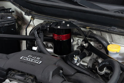 HPS Performance Billet Aluminum Oil Catch Can Kit, Red, 860-030