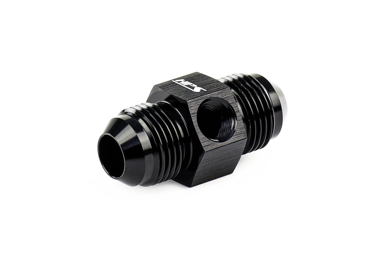 HPS Performance -8 AN Male to Male Adapter with 1/8" NPT Female Port, Aluminum, Black