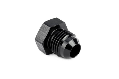 HPS Performance -6 AN Fittings Plug AN Male 37 Degree Flare Aluminum Black