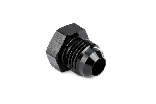 HPS Performance -6 AN Fittings Plug AN Male 37 Degree Flare Aluminum Black