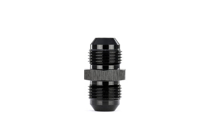 HPS Performance Straight -3 AN Male to Male Union Adapter, Aluminum, Black
