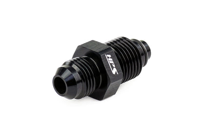 HPS Performance -6 AN to M18 x 1.5 Male to Metric Thread Male O-Ring Tip Adapter, Aluminum, Black