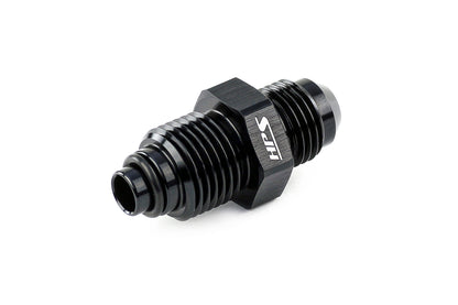 HPS Performance -6 AN to M14 x 1.5 Male to Metric Thread Male O-Ring Tip Adapter, Aluminum, Black