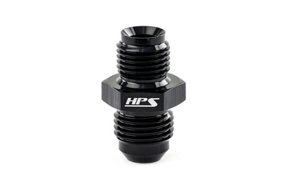 HPS Performance Straight -8 AN Flare to M22 x 1.5 Metric Adapter Aluminum Black