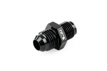 HPS Performance Straight -4 AN Flare to M12 x 1.5 Metric Adapter, Aluminum, Black