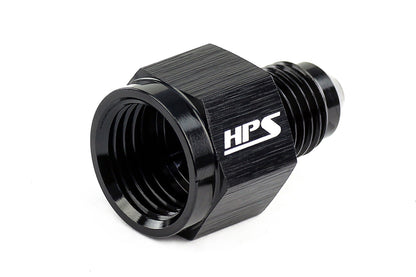 HPS Performance -12 AN Female to -10 AN Male Reducer Adapter Aluminum Black