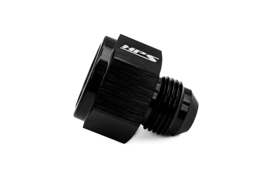 HPS Performance -12 AN Female to -8 AN Male Reducer Adapter, Aluminum, Black