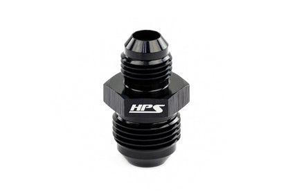 HPS Performance -6 AN to -4 AN Male To Male Reducer Union Coupler Adapter Aluminum Black