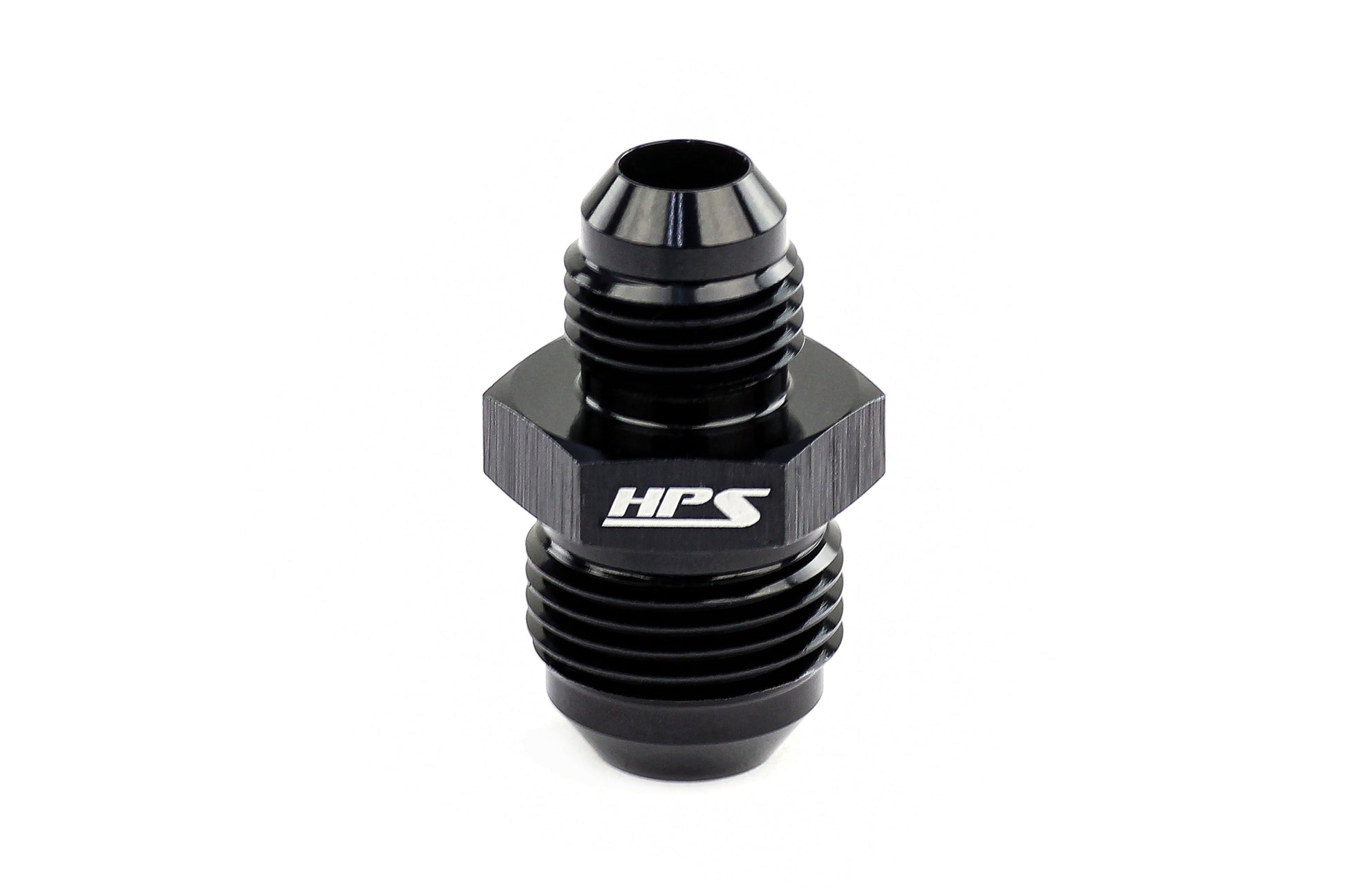 HPS Performance -12 AN to -8 AN Male To Male Reducer Union Coupler Adapter Aluminum Black