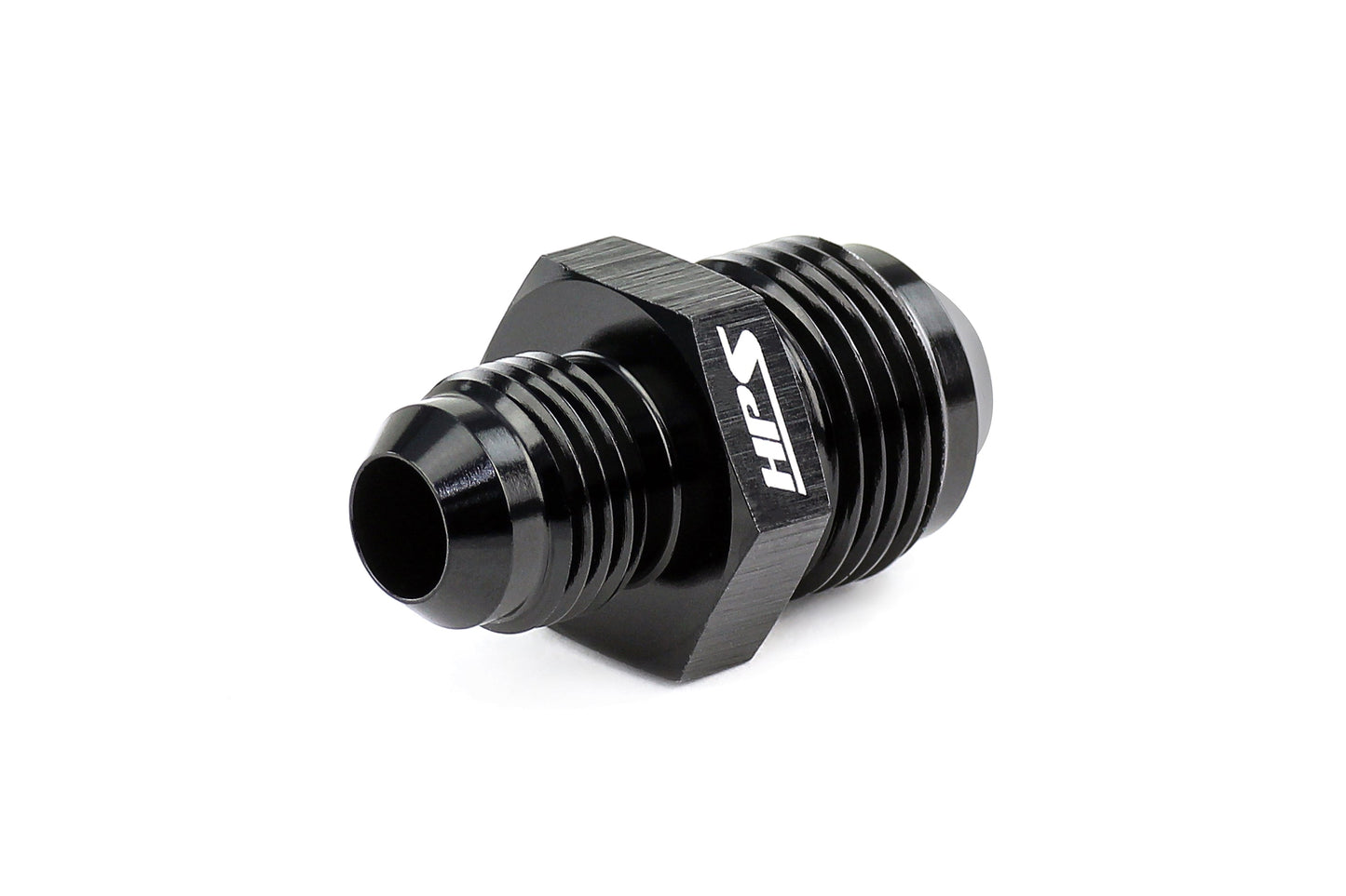 HPS Performance -10 AN to -6 AN Male To Male Reducer Union Coupler Adapter, Aluminum, Black