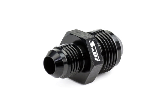 HPS Performance -8 AN to -6 AN Male To Male Reducer Union Coupler Adapter, Aluminum, Black