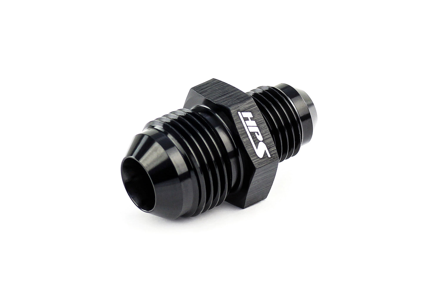HPS Performance -12 AN to -6 AN Male To Male Reducer Union Coupler Adapter, Aluminum, Black