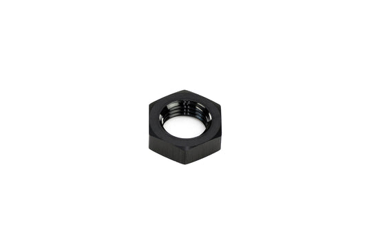 HPS Performance -3 AN Female Bulkhead Fitting Jam Nut, Aluminum, Black