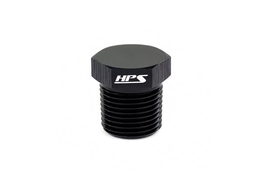 HPS Performance 3/8 NPT Hex Head Plug Aluminum AN933-08