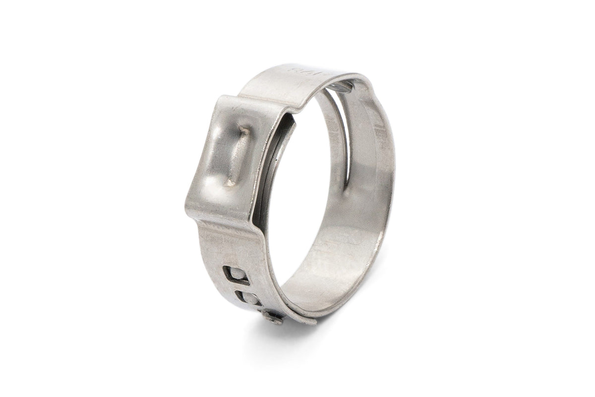 HPS 304 Stainless Steel Ear Hose Clamps Effective Range 39.3mm - 42.5mm 100pcs pack
