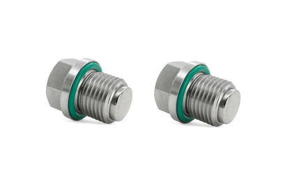 HPS Performance Stainless Steel Magnetic Oil Drain Plug Bolt 2pcs kit for Transmission Fill and Drain Plugs, MDPK-102