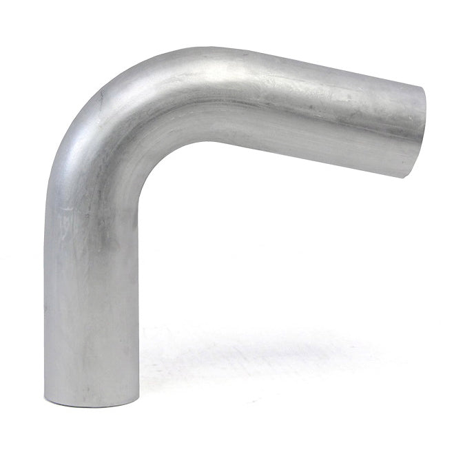 HPS 2.5 inch OD 100 Degree Bend 6061 Aluminum Elbow 16 Gauge w/ 4 inch CLR