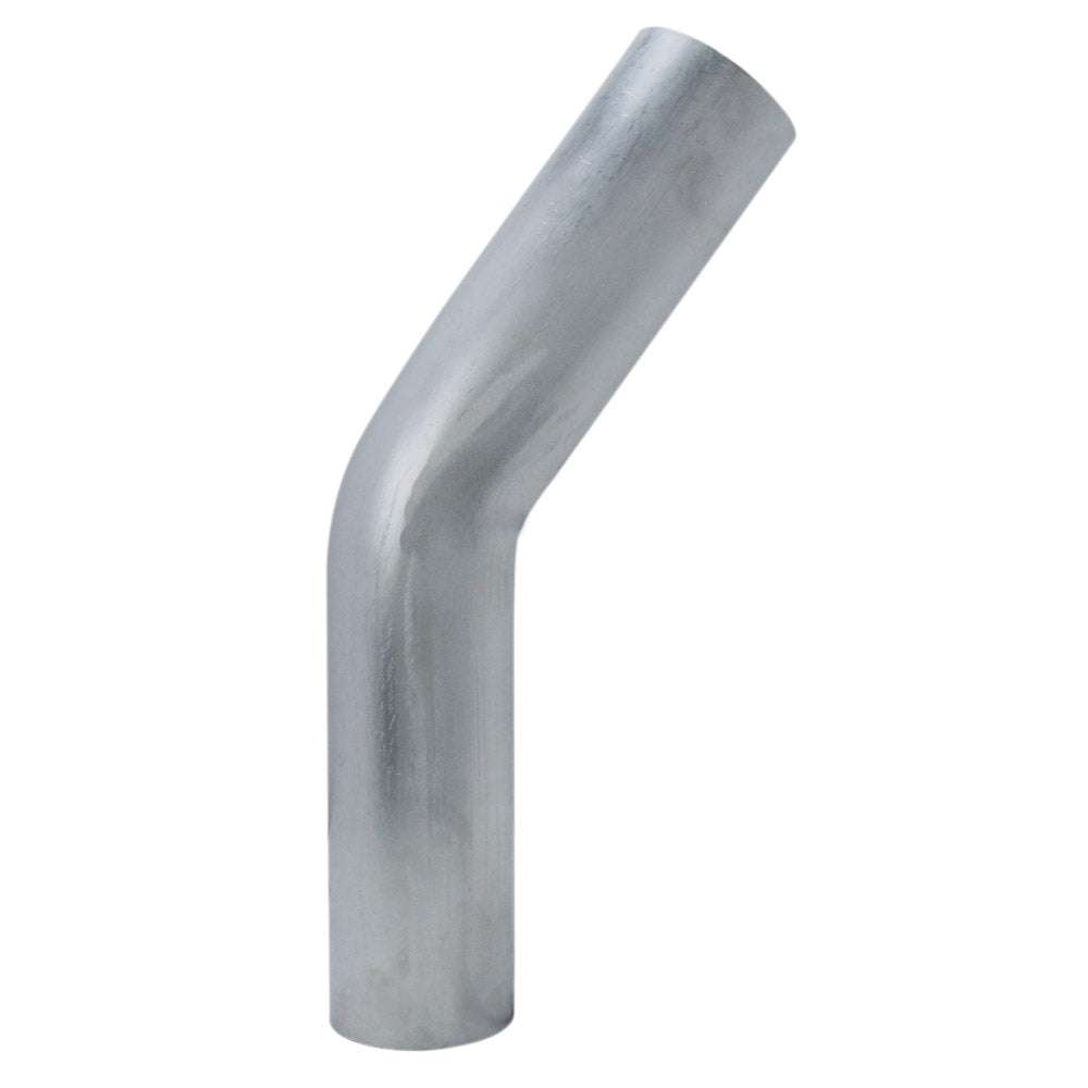HPS 2.5 inch OD 35 Degree Bend 6061 Aluminum Elbow 16 Gauge w/ 2 1/2 inch CLR