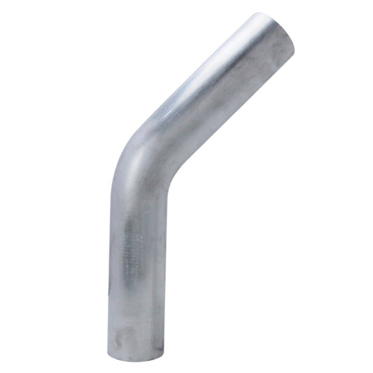 HPS 4.5 inch OD 45 Degree Bend 6061 Aluminum Elbow 12 Gauge w/ 6 inch CLR