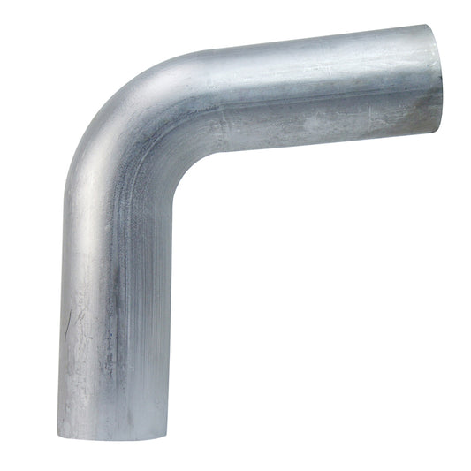 HPS 2.5 inch OD 80 Degree Bend 6061 Aluminum Elbow 16 Gauge w/ 4 inch CLR