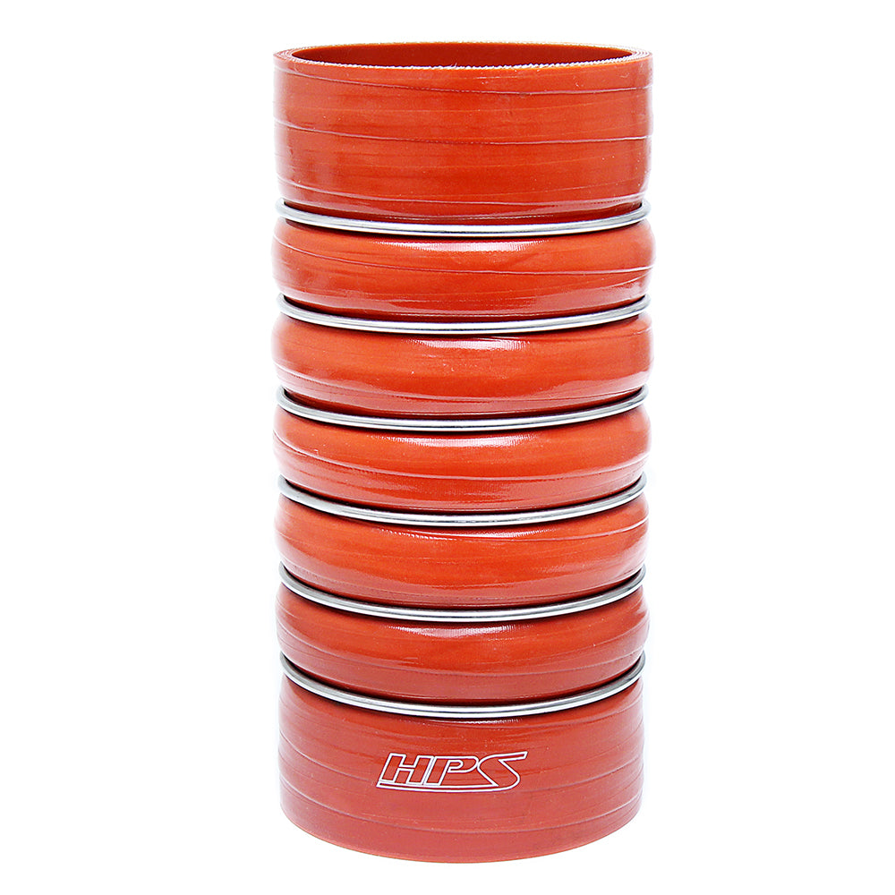 HPS 2.5 inch ID 8 inch Long Ultra High Temp 4-ply Aramid Reinforced Silicone CAC Coupler Hose Hot Side 63mm ID 200mm Length