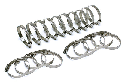 HPS Stainless Steel Embossed Hose Clamps Size 10 20pcs Pack 3/4 inch - 1-1/8 inch 19mm-28mm