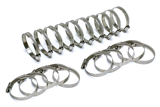 HPS Stainless Steel Embossed Hose Clamps Size 12 20pcs Pack 7/8 inch - 1-1/4 inch 22mm-32mm