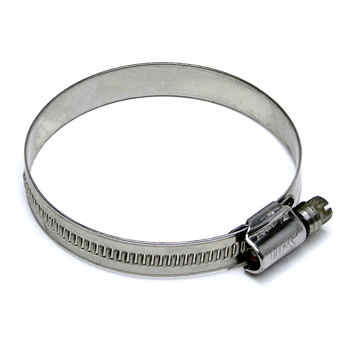 HPS Stainless Steel Embossed Hose Clamps Size 72, 2pcs Pack, 4-5/16" - 5" (110mm-127mm)