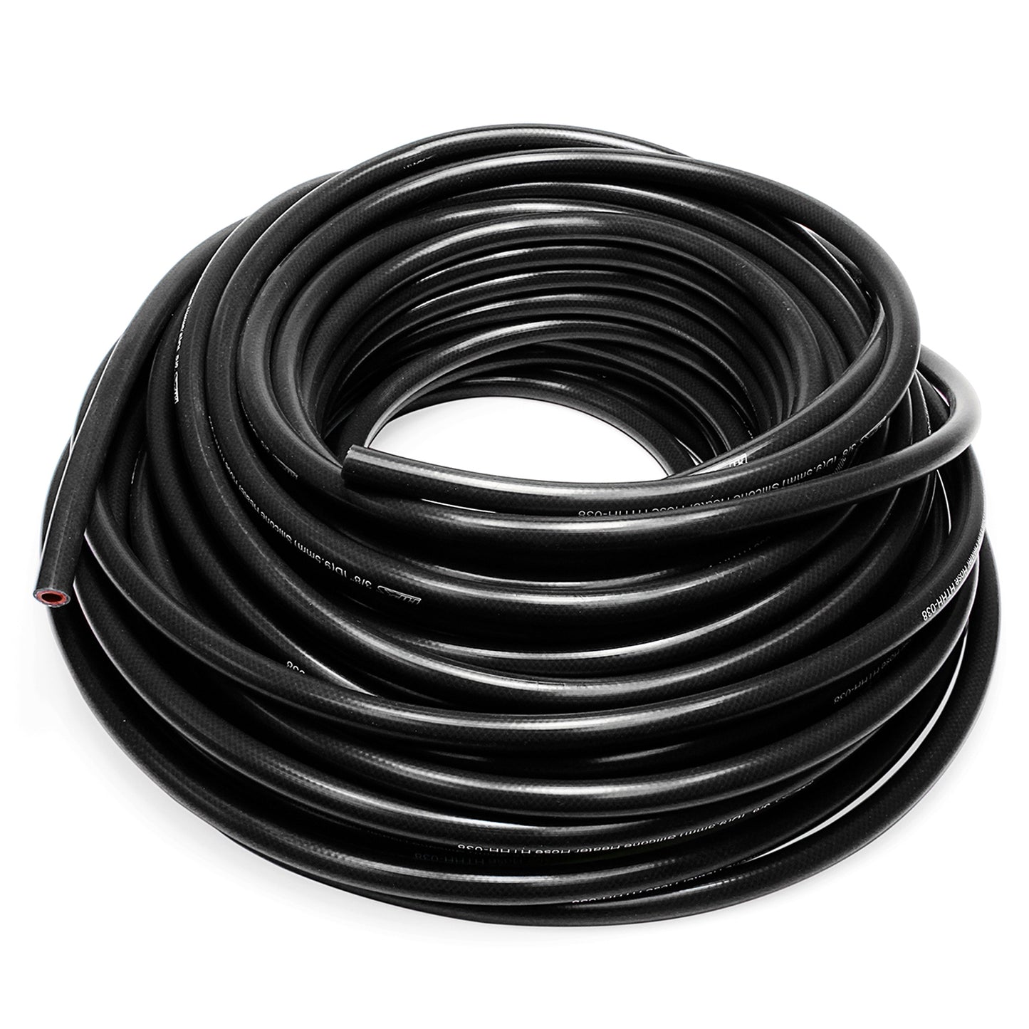 HPS 7/8 inch ID Black high temp reinforced silicone heater hose tubing Max Temperature Rating: 350F Bend radius: 4 inch