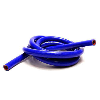 HPS 1/8 inch ID blue high temp reinforced silicone heater hose tubing 10 feet roll Max Temperature Rating: 350F Bend Radius: 1/2 inch