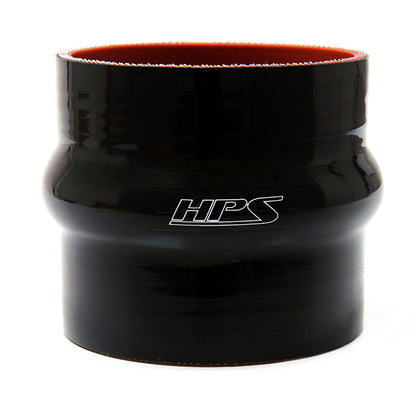 HPS 1-3/8 inch ID 3 inch Long High Temp 4-ply Reinforced Silicone Hump Coupler Hose Black 35mm ID 76mm Length