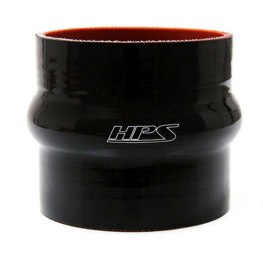 HPS 1 inch ID 6 inch Long High Temp 4-ply Reinforced Silicone Hump Coupler Hose Black 25mm ID 152mm Length