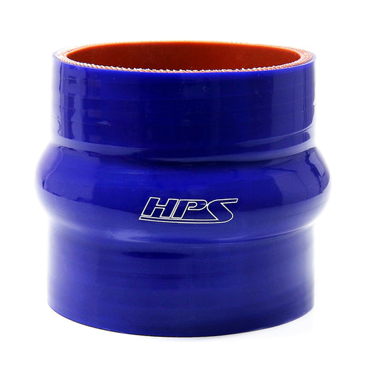 HPS 1-3/8 inch ID 3 inch Long High Temp 4-ply Reinforced Silicone Hump Coupler Hose Blue 35mm ID 76mm Length