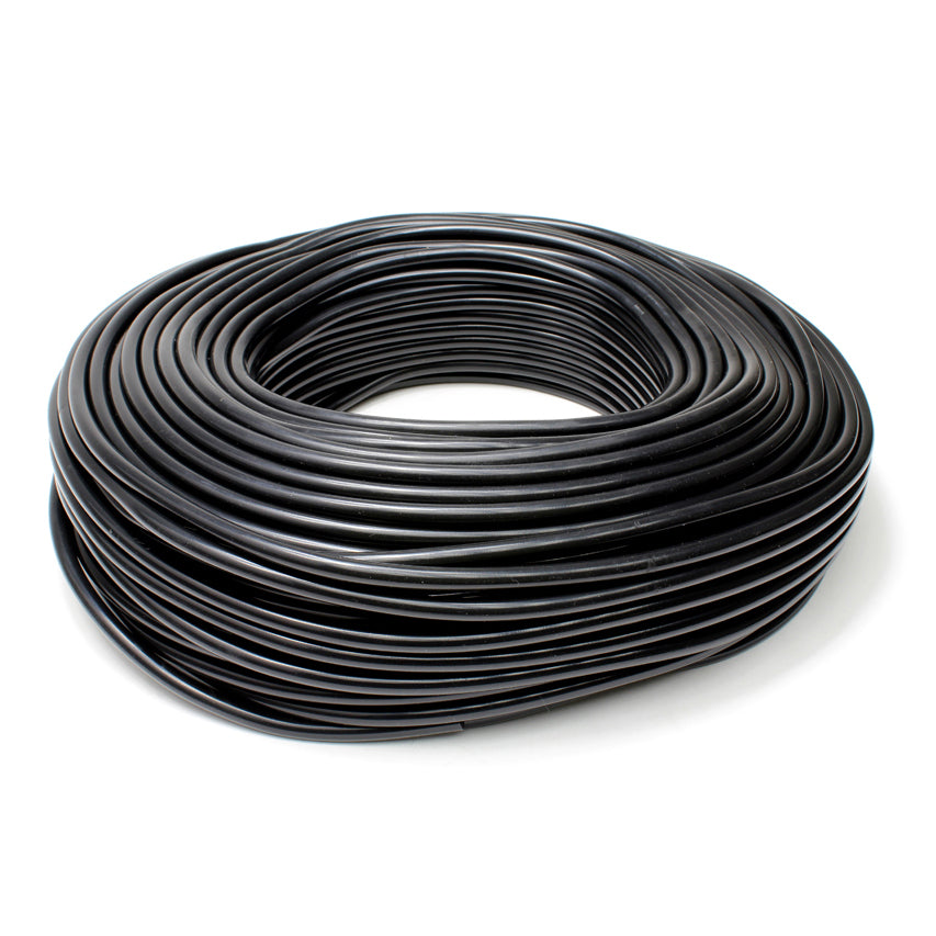 HPS 5/64 inch 2mm ID Black High Temp Silicone Vacuum Hose Tubing - 100 Feet Roll