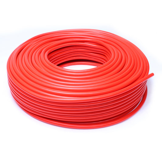 HPS 5/64 inch 2mm ID Red High Temp Silicone Vacuum Hose Tubing - 50 Feet Roll