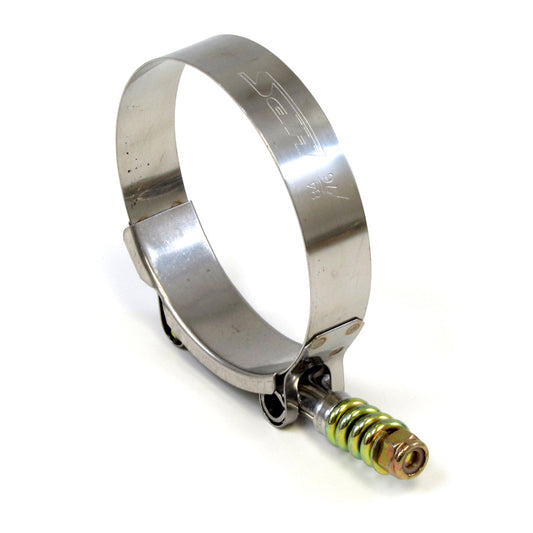 HPS Stainless Steel Spring Loaded T-Bolt Clamp Size 76 for 3" ID hose - Effective Size: 3.27"-3.58"